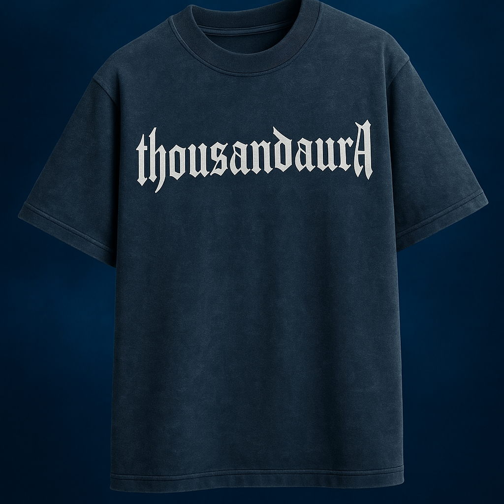 Thousand Aura Unisex Acid Washed Oversized Tee