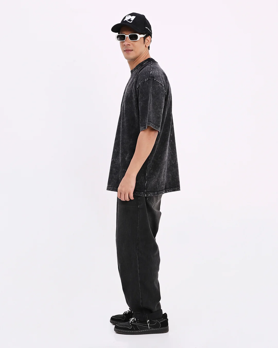 Toxic Unisex Acid Washed Oversized Tee