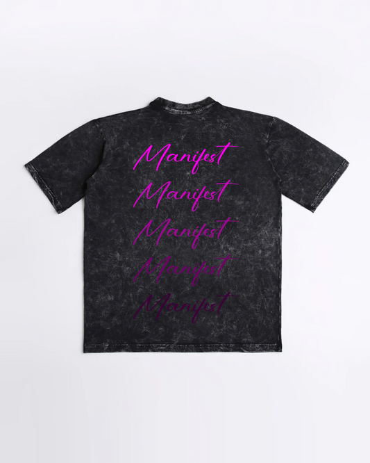 Manifest Unisex Acid Washed Oversized Tee